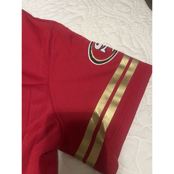 New! Youth Large Red Christian McCaffrey SF 49ers #23 - Picture 16 of 16